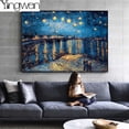 thumbnail image 4 of Kit de pintura de diamantes Van Gogh 5d, noche estrellada, mosaico de bordado de diamantes completo, punto de cruz, olas de Kanagawa, pintura famosa ukiyo-e, 4 of 4