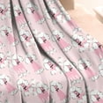 thumbnail image 4 of Doodle Poodle Image Blanket,Comfortable Soft Flannel Throw Blanket,All Season,Warm Lightweight Blankets for Sofa Bed Couch Living Room Chair,50"x60"(130x150cm), 4 of 4