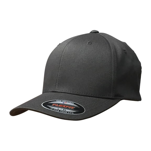 Flexfit Premium Original Blank Cotton Twill Fitted Hat Dark Grey