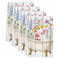 thumbnail image 2 of Spring Floral Pig Kitchen Towels Set of 4, Elegant Flowers Leaves Farmhouse Wooden Absorbent Dish Towels for Kitchen, Microfiber Hand Towel, Quick Drying Tea Towel for Cleaning Decorative Dishcloths, 2 of 7