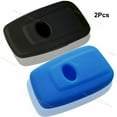 thumbnail image 2 of Silicone Case Fob Cover Entry Holder for 3B Toyota Prius Corolla Rav4 Smart Key (black and blue), 2 of 4