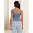 thumbnail image 6 of Womens Going Out Crop Tops Backless Tank Tops Summer Y2k Teen Basics Cute Clothes Light Blue XS, 6 of 7