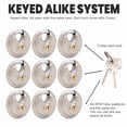 thumbnail image 6 of Unity Keyed Padlock 2 3/4''(70mm), Stainless Steel Disc Lock, Round Disc Lock for Self Storage, Storage Unit, Trailer, Truck, Sheds, Fence, Container use (50 Pack), 6 of 8