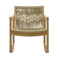 thumbnail image 5 of Powell Quinlan Boho Woven Rope Indoor Rocking Chair, Natural, 5 of 10