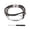 Black/Silver, variant on Premium Retro Leather Replacement Watch Strap Ethnic Style Smartwatch Bracelets Fitness Tracker Wristbands with Adjustable Clasp Black and Silver 8.66 inches / 22 cm