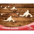 thumbnail image 3 of Unfinished Wood Curling Man Shape | DIY Craft Cutout | up to 46" DIY 36" / 3/4", 3 of 3