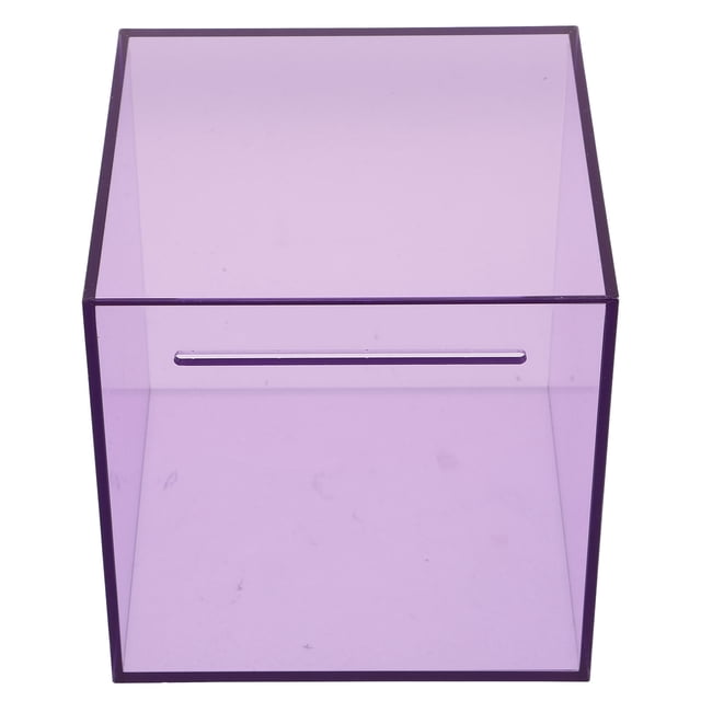 FOMIYES Caja Para Transparente Morada Con Única Para Sin