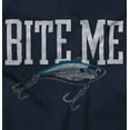 thumbnail image 2 of Bite Me Fishing Joking Attitude Humor Plus Size Crewneck Graphic Tee Shirt Brisco Brands 2X, 2 of 4
