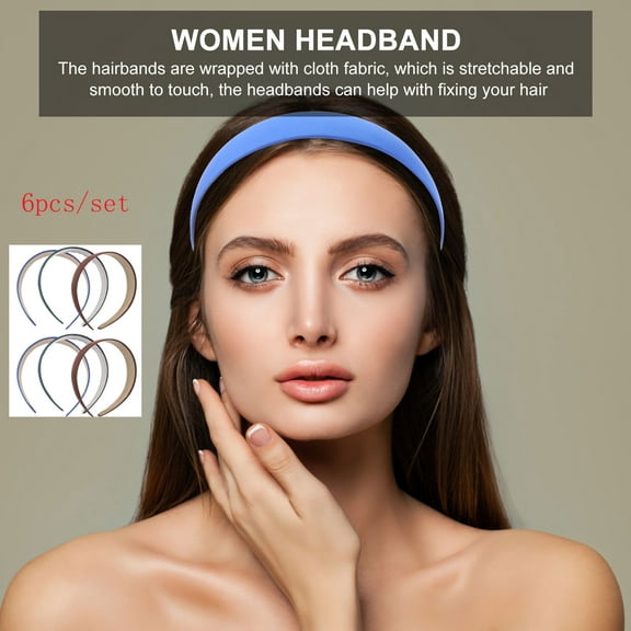 PartyKindom head accessories for women headbands Fabric Fashion Accessory for Girls Concerts 6Pcs