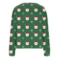 thumbnail image 4 of Buigttklop Christmas Printed Cardigan Sweaters for Women Open Front Long Sleeve Button Down V-Neck Knit Sweater Jacket Tops, 4 of 5
