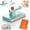 Green, variant on No-Touch Snap Grip Mini Mop, Handheld Disposable Wipe Fixing Cleaner, Scraping Edge Wet Dry Surface Cleaning Tool for Household & Vehicle Spot Tidying
