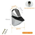 thumbnail image 4 of 2 x Zinc Alloy Adjustable Shelf Clamp Glass Shelf Support Plate Holder Bracket, 4 of 5