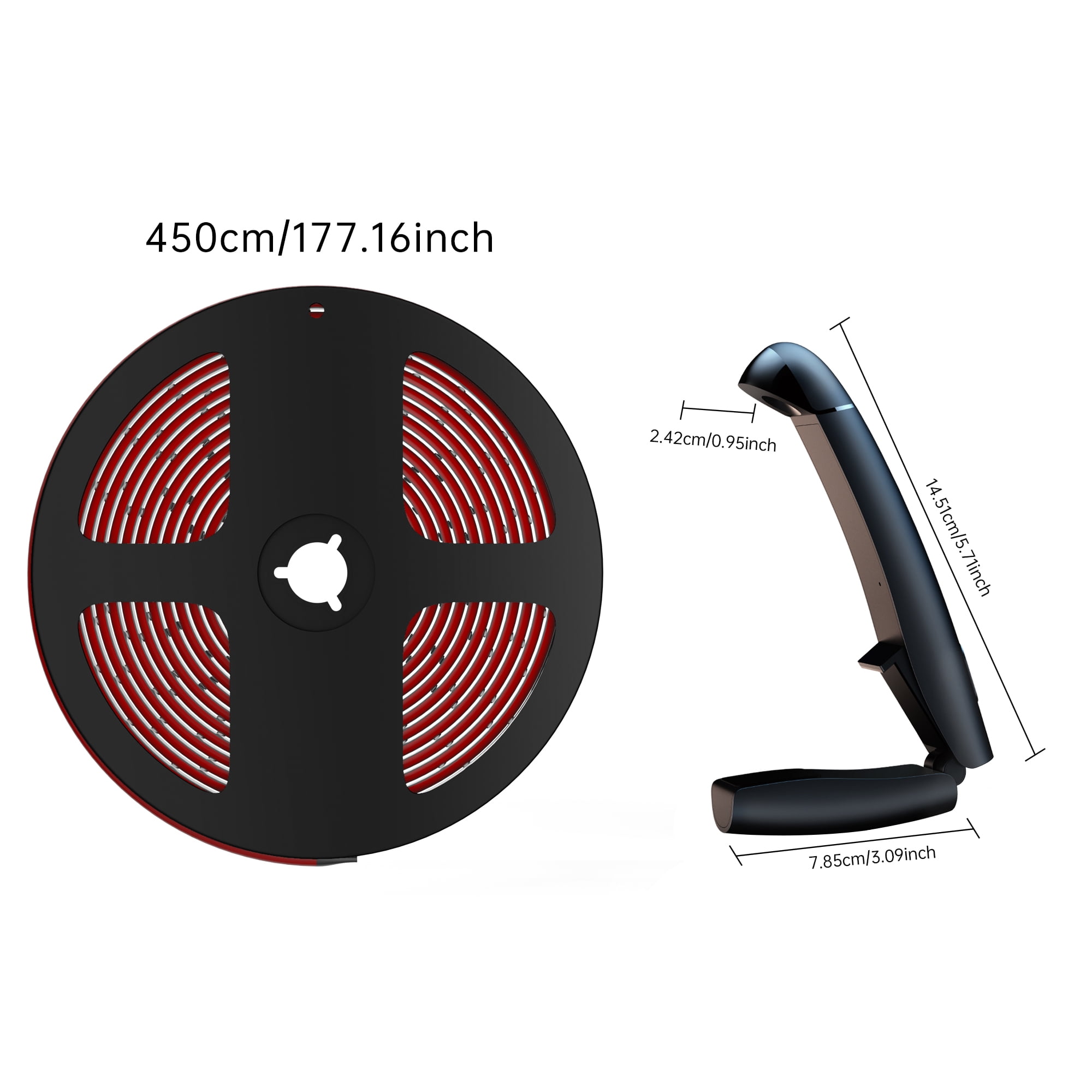 Froura TV LED Backlight,14.76Ft Cuttable Rgb LED Strip for 55-65 inch TVs and PC Monitors,Screen Sync Sensor,Smart App Control,Color Changing Lights that Sync with TV for Gaming,Music,Movies