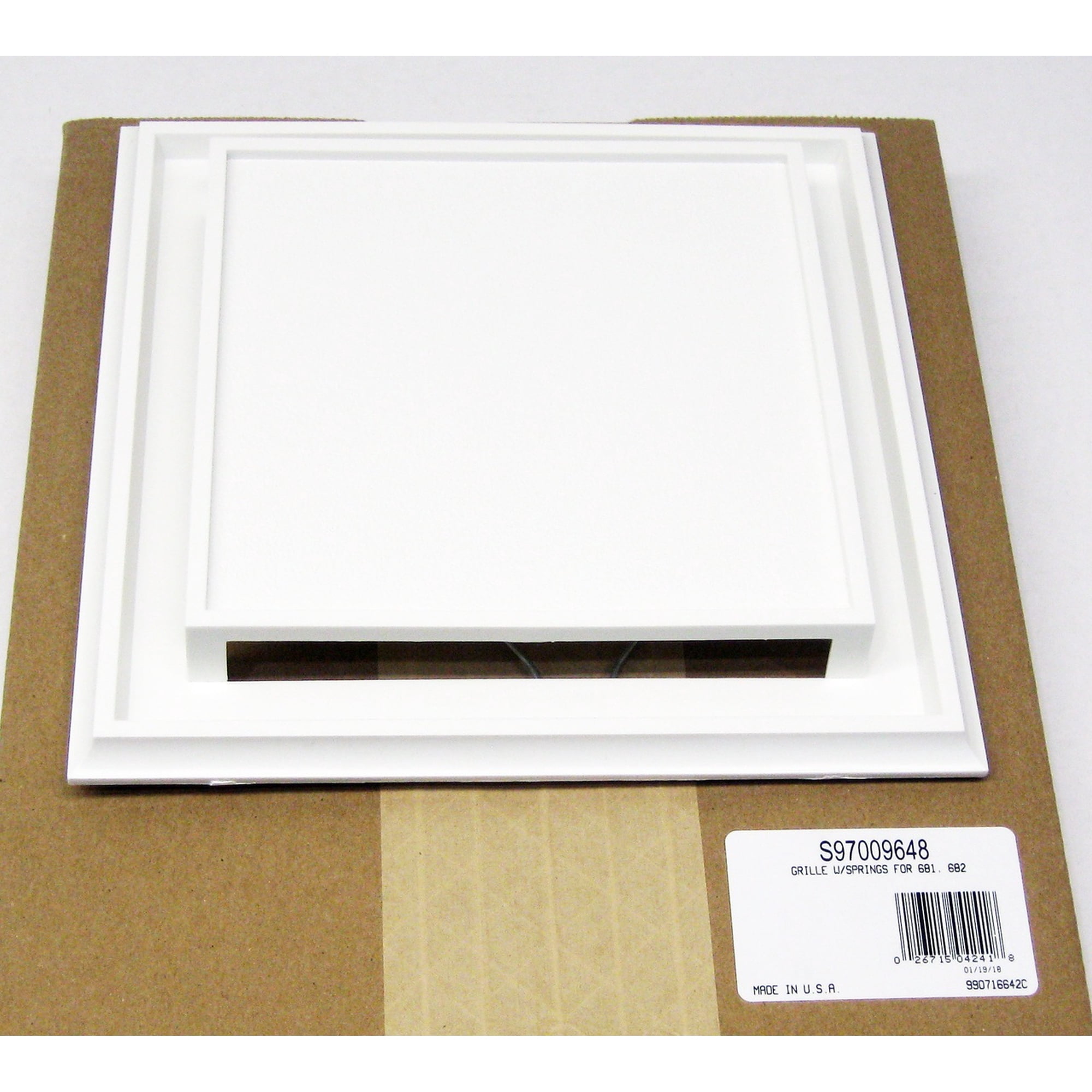 Broan-Nutone S97009648 Broan Nutone S97009648 Grill Bath Fan Cover for 681,  682 - Walmart.com