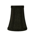 thumbnail image 6 of Aspen Creative 30248-2 Small Bell Shape Chandelier Clip-On Lamp Shade Set (2 Pack), Transitional Design in Two-Tone Black, 4" bottom width (2-1/2"x 4" x 5" ), 6 of 7