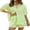 Green, variant on LMLYSoH Women Shorts Set, Printed Short Sleeve Shirt with Elastic Waist Shorts Summer Outfit