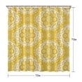 thumbnail image 5 of Boho Floral Shower Curtain 72x72 Inches - Tropical Leaves, Vintage Botanical Print, Waterproof Fabric for Chic Bathroom Decor, Modern Farmhouse & Bohemian Style, 5 of 5