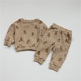 thumbnail image 4 of Vedolay Boy Pants Sets Boys Clothing Long Sleeve Top and Pants Set 2 Piece Fall Outfits,Khaki 6-12 Months, 4 of 5