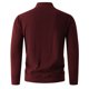thumbnail image 4 of pstuiky hombres de manga larga, Suéter de punto cálido de color sólido de moda informal para hombre, manga larga, top redondo Tops de hombre xxl, 4 of 6