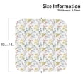 thumbnail image 2 of Lsque Floral Pattern 4" Drink Coasters Set of 4, PVC Leather Absorbent Coasters, Table Coaster Set Decorative Coffee Cup Coasters Housewarming Gift -Square, 2 of 6