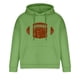 thumbnail image 4 of Sudadera con capucha para hombre, estilo casual, con cuello redondo, estampado, manga larga, blusa de poliéster, 4 of 6