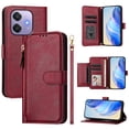 thumbnail image 3 of Funda para OPPO A40 4G Cartera de Mano con Cremallera y Correa Cruzada Desmontable, 3 of 5