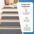 thumbnail image 2 of Non Slip Stair Treads for Wooden Steps,15 Pack 8" X 30" Stairs Carpet Treads Indoor with Reusable Peel and Stick Adhesive for Kids Elders and Pets, 2 of 7