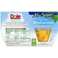 DOLE FRUIT BOWLS No Sugar Added Yellow Cling Diced Peaches, 4 Cups (6