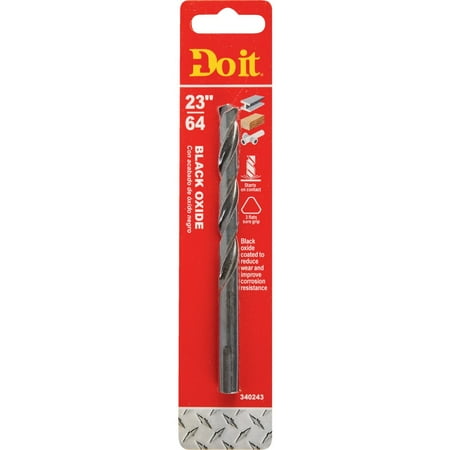 

2 PK Do it 325061DB-Do it 23/64 In. Black Oxide Drill Bit