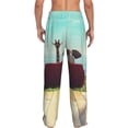 thumbnail image 3 of Goofa Elehpant And A Giraffe Looking At The Sea Pattern Printed Soft Pajama Pants for Men, Wide Leg Comfy Casual Lounge Yoga Pants-Large, 3 of 9