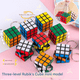 thumbnail image 4 of 3 cm liten Rubiks kub 3 nivåer med nyckelring Rubiks kub hänge pedagogisk leksak barns intelligens Rubiks kub (med nyckelring), 4 of 5