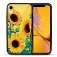 thumbnail image 2 of FINCIBO Slim TPU Bumper + Clear Hard Back Cover for Apple iPhone XR 6.1", Sunflower Portrait, 2 of 6