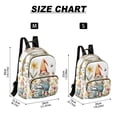 thumbnail image 3 of Flowers Gnome Bees Travel Laptop Backpack Casual Daypack Lightweight Bookbag Compartment for Business, 3 of 7