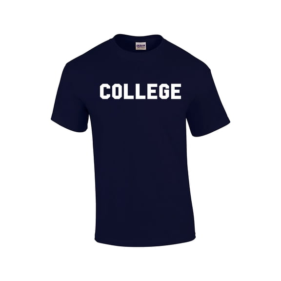 Funny Classic Animal House College Adult Graphic Short Sleeve T-shirt-Small Navy