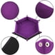 thumbnail image 2 of 4pcs-plato de dados de tela de terciopelo hexagonal-terciopelo rojo terciopelo negro terciopelo Baolan, terciopelo púrpura Ormromra LL-2040, 2 of 6