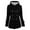Black-Coat, variant on Qetyuw Womens Sherpa Lined Hooded Jacket Horn Buckle Winter Warm Jackets Long Sleeve Chunky Casual Coat