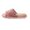 Pink, variant on XFeng Men Linen Fabric Open‑Toe House Slippers Indoor Home Slides