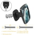 thumbnail image 3 of 4 Pcs Cabinet Handle Drawer Pulls Polar Bear Knobs with Screws Square Furniture Office Cabinet Knob Decoration, 3 of 7