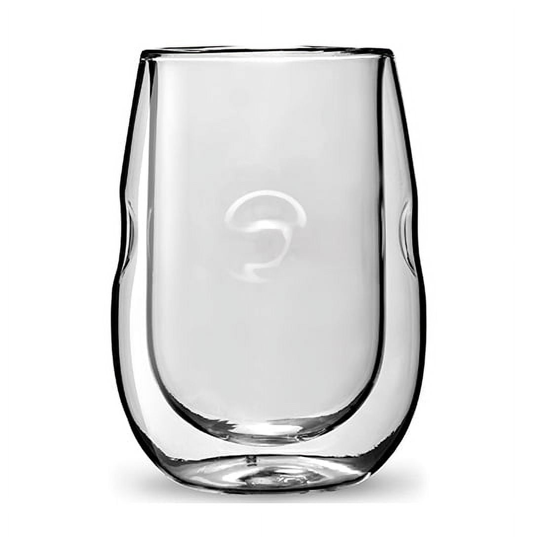 Moderna Artisan Series Double Wall Insulated 10 oz Wine Glasses, Set of 4