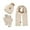 Beige, variant on Dyfzdhu Hat Scarf Glove Set Women Winter Hats 3 Piece Neck Warmer Gloves Beige