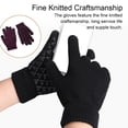 thumbnail image 4 of Sonducket Guantes de punto Invierno Mujer Hombre Calentamiento de manos Cubierta Accesorio de ropa Pantalla táctil Punto Guante de dedos completos Tipo 1 guantes y mitones Tipo 11 Sonducket AP010237-11, 4 of 6
