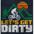 thumbnail image 2 of Let's Get Dirty Mountain Bike Outdoor Unisex Plus Fleece Graphic Sweatshirt Brisco Brands 2X, 2 of 5