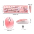 thumbnail image 3 of Inteprter Juego de teclado y ratón para juegos inalámbricos USB redondos de mezcla de colores de 2,4 GHz de teclado y ratón de colores desmontable Electrónica No.2, 3 of 6