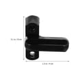 thumbnail image 2 of Mobutofu 4Pcs Zinc Alloy Anti Theft Door Lock Black for Window Protection, 2 of 8