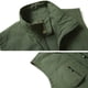 thumbnail image 5 of Ceisia Men's Relaxed Fit Stand Collar Multi-Pocket Utility Vest Outdoor Fishing Travel Gilet Army Green L Gifts, 5 of 7