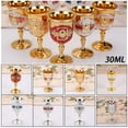 thumbnail image 5 of 30ML Retro Creative Small Beverage Wine Cup Gold European Style Home Bar, 5 of 7