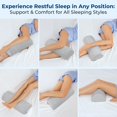 thumbnail image 3 of Almohada viscoelástica 5 STARS UNITED para dormir boca arriba, 3 of 6