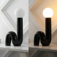thumbnail image 3 of JONATHAN Y Katya 18" Scandinavian Minimalist Ceramic Spiral Tube LED Table Lamp, Black, JYL5500B, 3 of 6