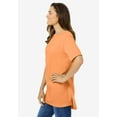 thumbnail image 3 of Woman Within Plus Size Perfect Short-Sleeve Boatneck Tunic, 3 of 5
