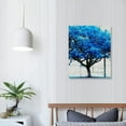 thumbnail image 4 of Jiayy Canvas Wall Art For Living Room Wall Decorations For Bedroom Abstract Wall Decor Black And White Wall Pictures Works Blue Tree Bathroom Home Decoration Office Wall Artworks, 4 of 5